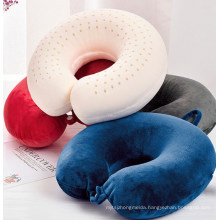 Popular Natural Latex U-Shape Neck Travel Pillow Strong Support Soft Comfortable Close Fitting to Neck From Manufacturer